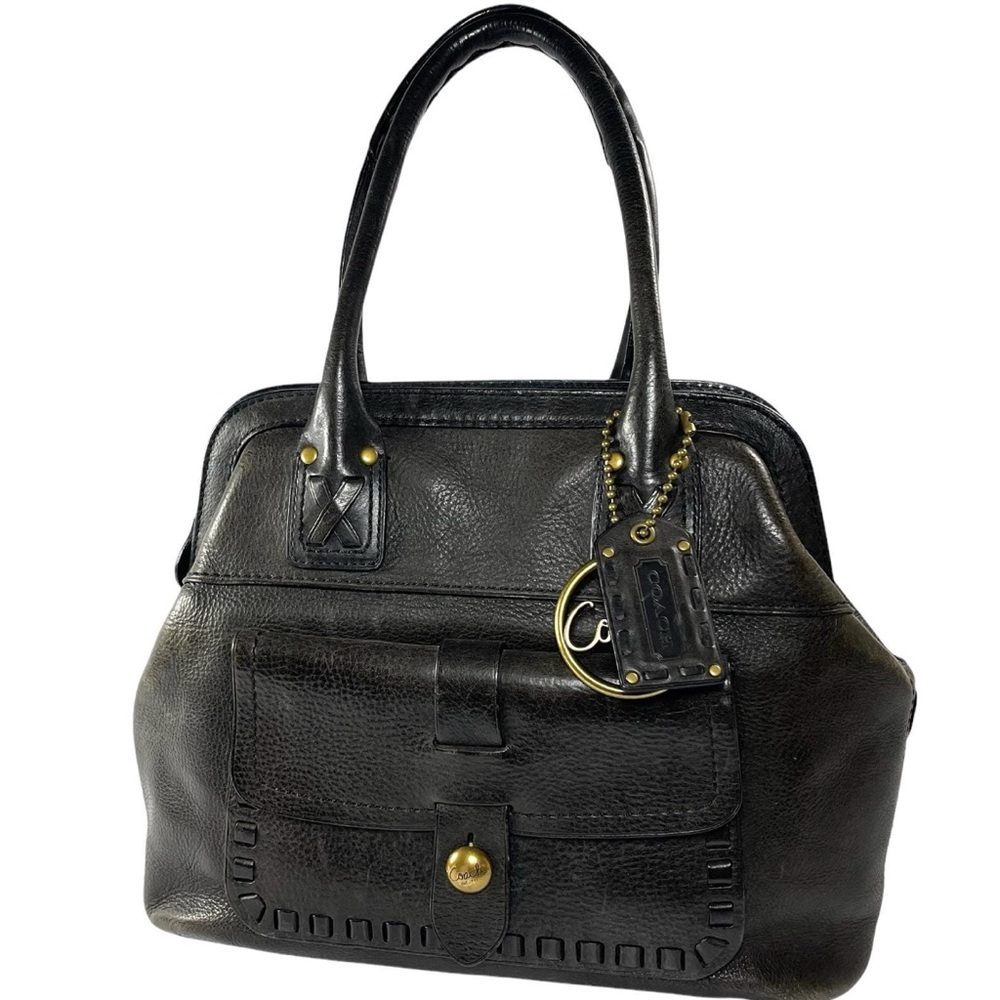 VINTAGE COACH 11373 65th Anniversary BLEEKER LEGACY THOMPSON BAG BLACK